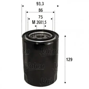 VALEO 586076 - Filtre à huile