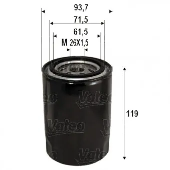 VALEO 586090 - Filtre à huile