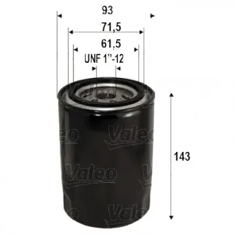 Filtre à huile VALEO 586105