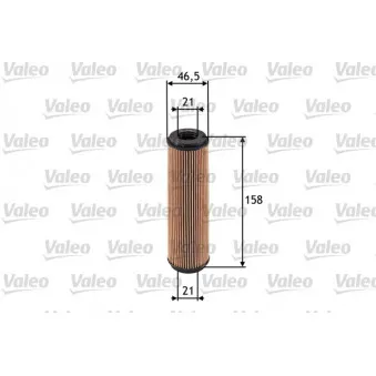 Filtre à huile VALEO 586515 pour MERCEDES-BENZ CLASSE C C 180 Kompressor - 143cv