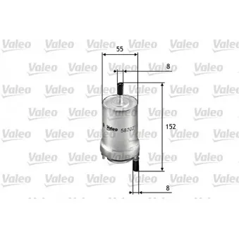 Filtre à carburant VALEO 587021