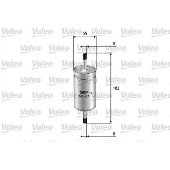 Filtre à carburant VALEO 587027 pour FORD FOCUS 1.6 - 105cv