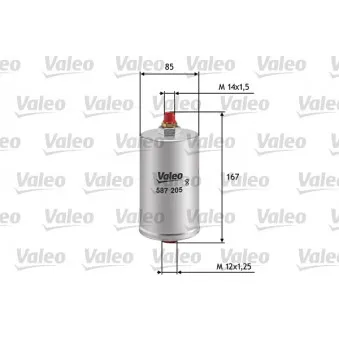 VALEO 587205 - Filtre à carburant