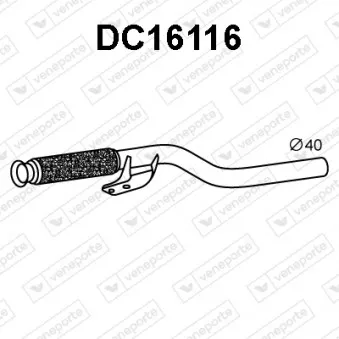 VENEPORTE DC16116 - Tuyau d'échappement