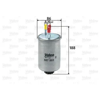 Filtre à carburant VALEO OEM 6650921101
