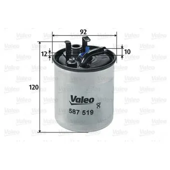 Filtre à carburant VALEO OEM A6110920101