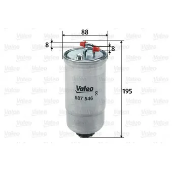 Filtre à carburant VALEO OEM 16901S6FE02