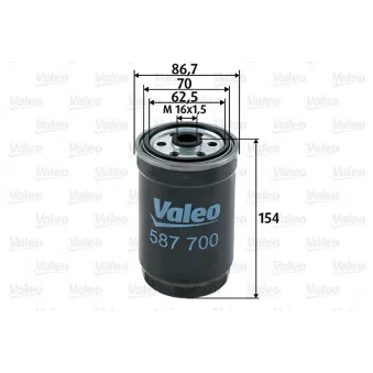 VALEO 587700 - Filtre à carburant
