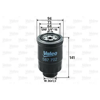 VALEO 587702 - Filtre à carburant