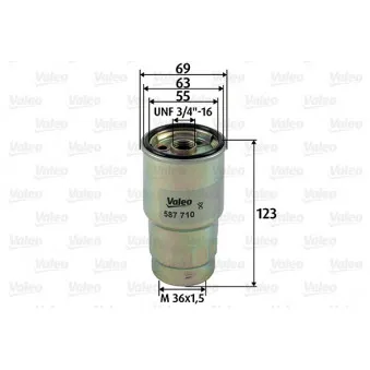Filtre à carburant VALEO OEM R2L113ZA5A9A