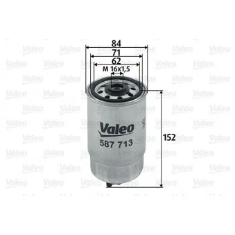 Filtre à carburant VALEO OEM bsg 70-130-003