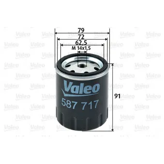 VALEO 587717 - Filtre à carburant