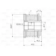 VALEO 588105 - Poulie roue libre, alternateur