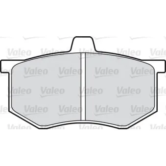 Jeu de 4 plaquettes de frein avant VALEO [598089]