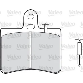 VALEO 598145 - Jeu de 4 plaquettes de frein avant