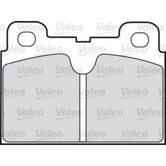 VALEO 598163 - Jeu de 4 plaquettes de frein avant