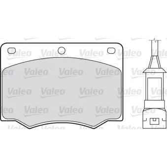 VALEO 598170 - Jeu de 4 plaquettes de frein avant