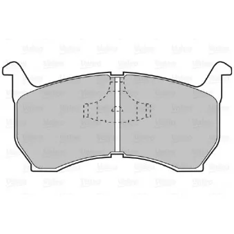 Jeu de 4 plaquettes de frein avant VALEO OEM GG2949280