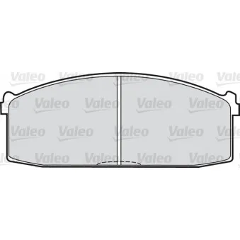 Jeu de 4 plaquettes de frein avant VALEO [598379]