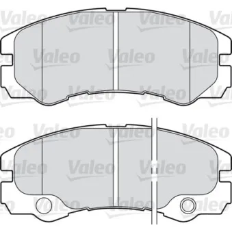 Jeu de 4 plaquettes de frein avant VALEO OEM 97180525