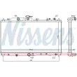 NISSENS 606109 - Radiateur, refroidissement du moteur
