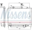 NISSENS 606221 - Radiateur, refroidissement du moteur
