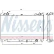 NISSENS 606547 - Radiateur, refroidissement du moteur