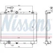 NISSENS 606551 - Radiateur, refroidissement du moteur