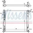 NISSENS 606606 - Radiateur, refroidissement du moteur