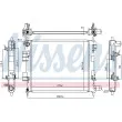 NISSENS 606702 - Radiateur, refroidissement du moteur