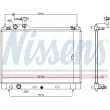NISSENS 606951 - Radiateur, refroidissement du moteur