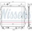 NISSENS 61002 - Radiateur, refroidissement du moteur