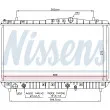 NISSENS 61665 - Radiateur, refroidissement du moteur