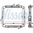 NISSENS 62747 - Radiateur, refroidissement du moteur