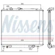 NISSENS 62801 - Radiateur, refroidissement du moteur