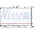 NISSENS 628031 - Radiateur, refroidissement du moteur