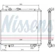 NISSENS 62852 - Radiateur, refroidissement du moteur
