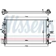 NISSENS 630773 - Radiateur, refroidissement du moteur