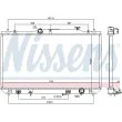 NISSENS 646925 - Radiateur, refroidissement du moteur