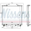 NISSENS 66659 - Radiateur, refroidissement du moteur