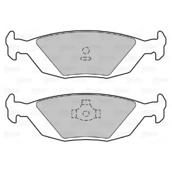 VALEO 601016 - Jeu de 4 plaquettes de frein avant