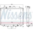 NISSENS 67034 - Radiateur, refroidissement du moteur