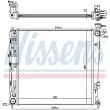 NISSENS 675022 - Radiateur, refroidissement du moteur