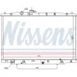 NISSENS 681393 - Radiateur, refroidissement du moteur