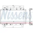 NISSENS 681408 - Radiateur, refroidissement du moteur