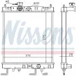 NISSENS 687141 - Radiateur, refroidissement du moteur