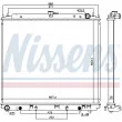 NISSENS 68809 - Radiateur, refroidissement du moteur