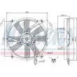 NISSENS 85701 - Ventilateur, refroidissement du moteur
