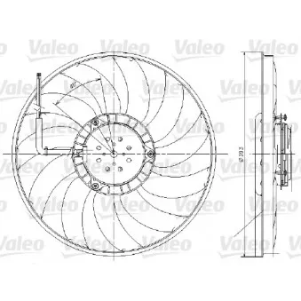 Ventilateur, refroidissement du moteur VALEO 696017 pour AUDI A6 2.0 TDI - 140cv