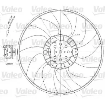 Ventilateur, refroidissement du moteur VALEO 696028 pour OPEL VECTRA 3.0 CDTI - 177cv